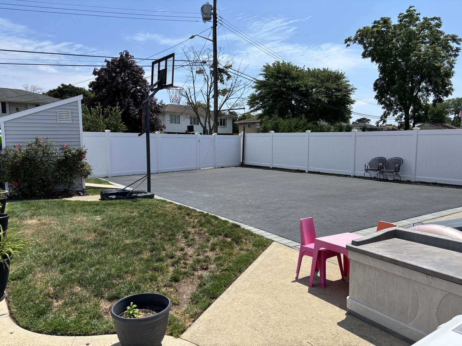 The basketball court