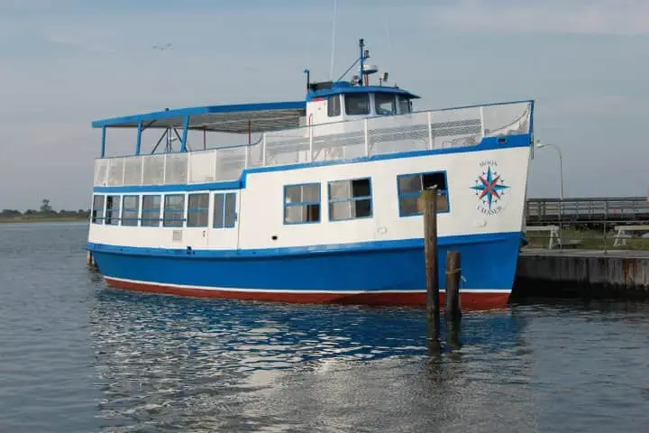 The Moon Chaser docked at Captree